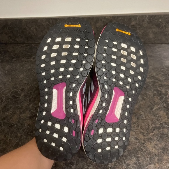 Adidas Pink Solar Glide Boost Running Shoes Women Size 7.5 - Picture 6 of 8
